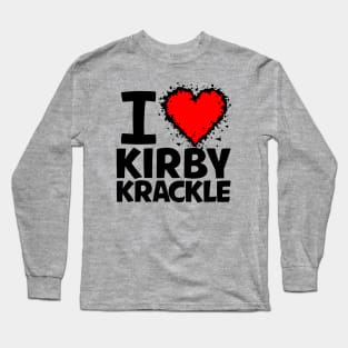 I Heart Kirby Krackle Long Sleeve T-Shirt